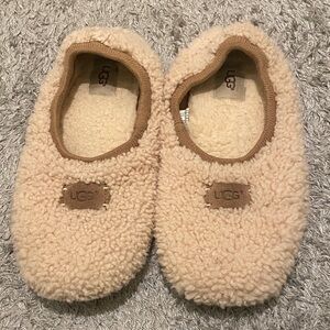 UGGs Tan Fleece Slippers